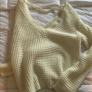 Open back sweater!